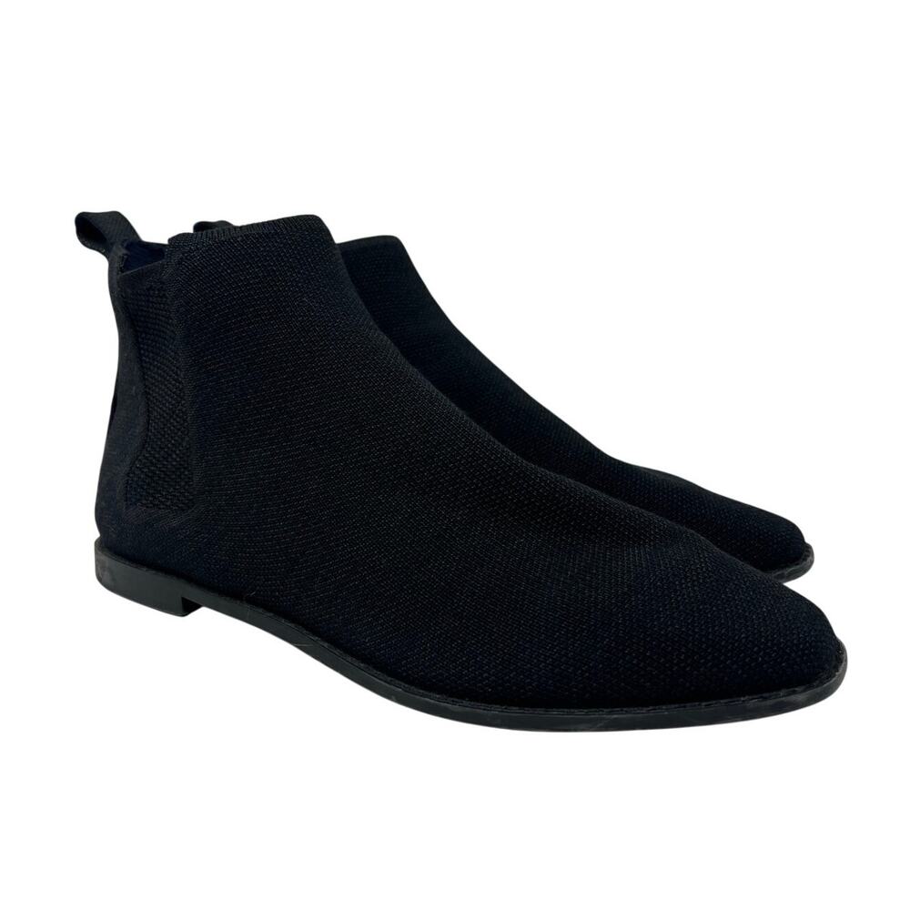 Rothy's Merino Wool Slip-On Ankle Chelsea Booties in Black 9.5